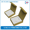 Caja de papel de embalaje elegante del libro del collar del diseño elegante de SenCai